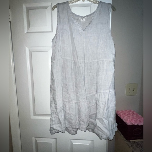 Blue & White Stripe Dress - Picture 2 of 5